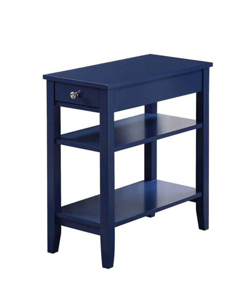 American Heritage Three Tier End Table With Drawer