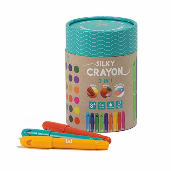 EUREKAKIDS Silky crayon soft colored crayons - 24 colors