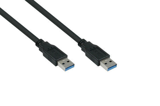 Good Connections UK30P-AA-030S - 3 m - USB A - USB A - USB 3.2 Gen 1 (3.1 Gen 1) - 5000 Mbit/s - Black