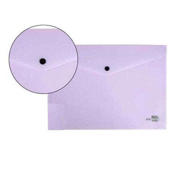 LIDERPAPEL Folder dossier brooch polypropylene DIN A4 opaque lavender 50 sheets