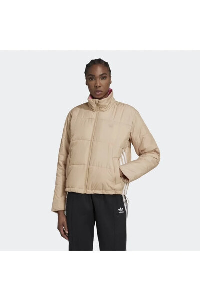 Куртка спортивная Adidas Short Puffer для женщин - Magic Beige HM2614