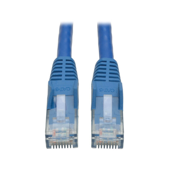 Tripp N201-003-BL Cat6 Gigabit Snagless Molded (UTP) Ethernet Cable (RJ45 M/M) - PoE - Blue - 3 ft. (0.91 m) - 0.91 m - Cat6 - U/UTP (UTP) - RJ-45 - RJ-45