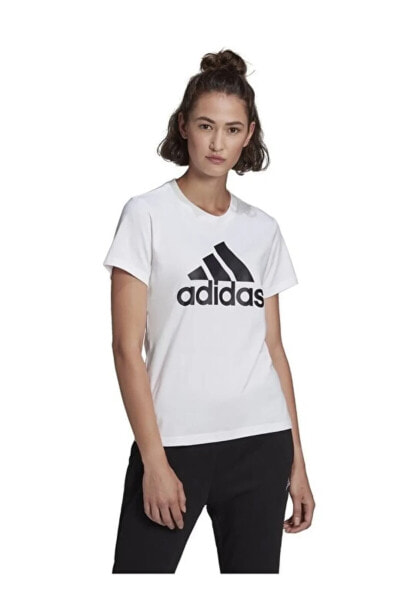 Футболка женская Adidas W Bl T GL0649 белая/черная