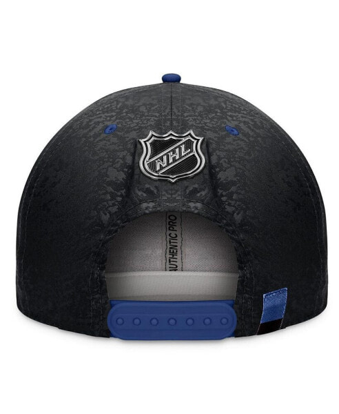 Branded Men's Black/Blue Toronto Maple Leafs Authentic Pro Alternate Jersey Snapback Hat