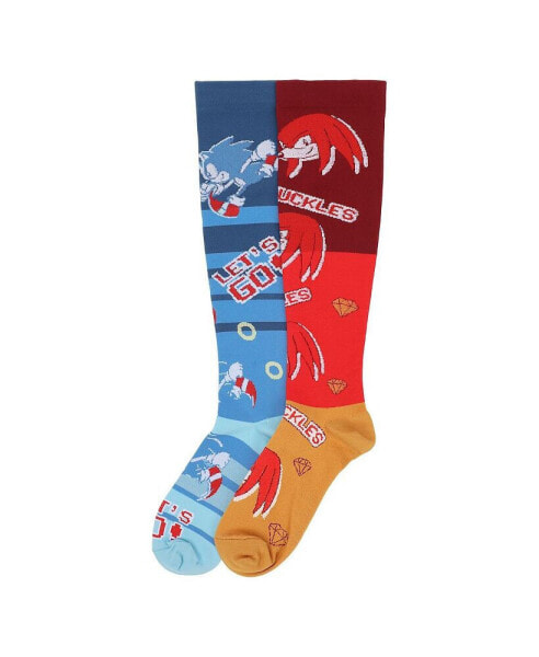 Starwars Men's Sonic the Hedgehog Sonic and Knuckles Athletic Compression Socks