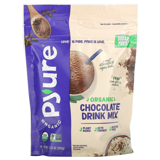 Горячий шоколад без сахара Pyure Organic Keto, 205 г