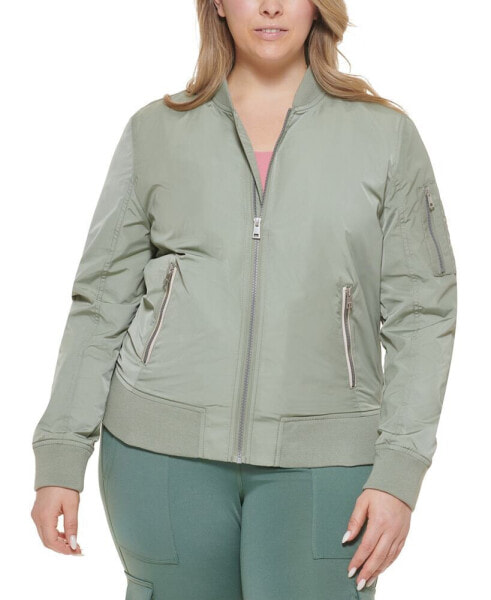 Trendy Plus Size Melanie Bomber Jacket