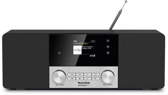TechniSat DigitRadio 4 C Персональный Цифровой Черный, Серебристый 0000/3937