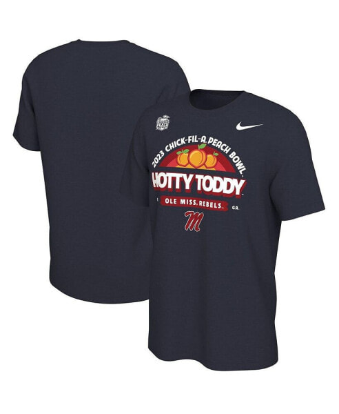 Men's Navy Ole Miss Rebels 2023 Peach Bowl Mantra T-shirt