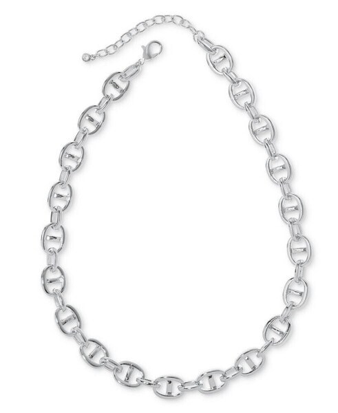 Pop-Tab Link Collar Necklace, 16-1/2" + 2" extender, Created for Macy's