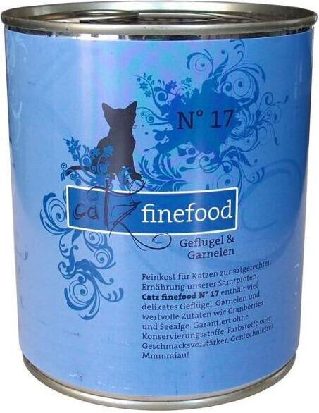 Catz Finefood N.17 Drób i Krewetki puszka 800g