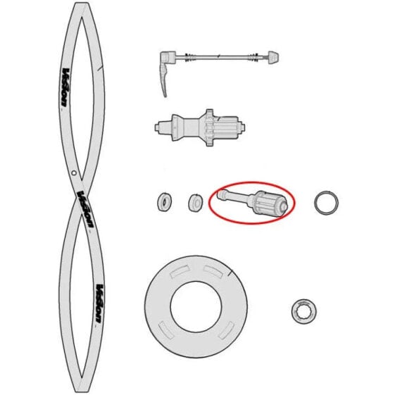 VISION Free Hub Body Shimano 10-11s For U2081 Cassette Body