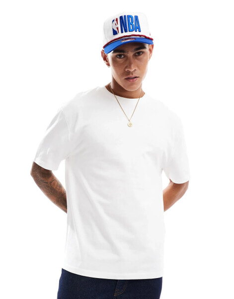 ASOS DESIGN essential heavyweight relaxed t-shirt 240gsm in white