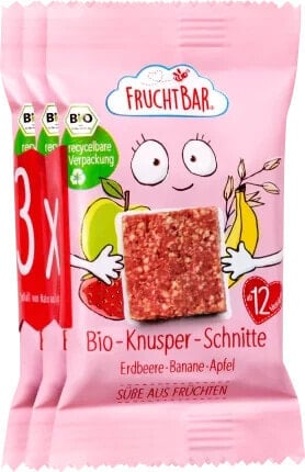 Kindersnack Knusper-Schnitte Erdbeere-Banane, ab 1 Jahr (3x23 g), 69 g