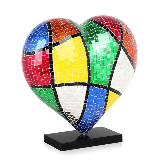 Glas verzierte Skulptur Pop Art Heart