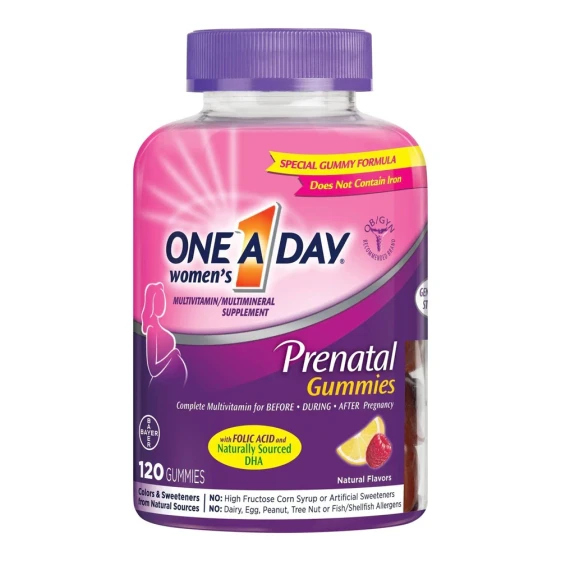One-A-Day Women's Prenatal Gummies Комплекс витаминов и минералов для беременных 120 пастилок