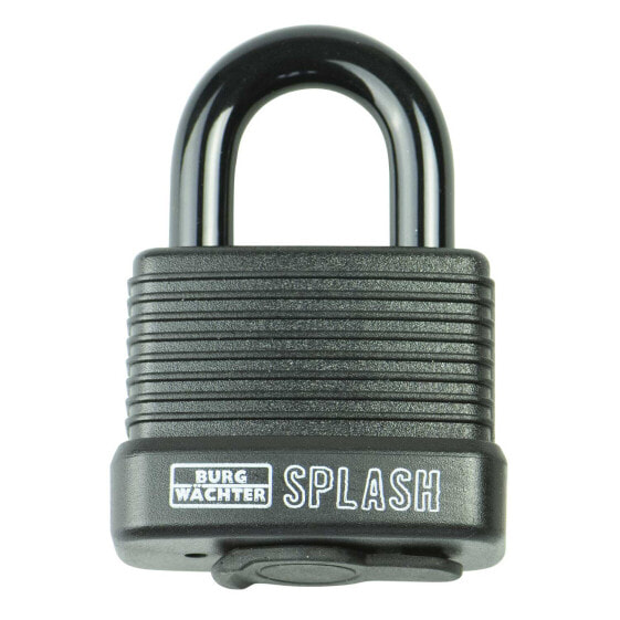 Burg-Wächter Splash 470 45 - Conventional padlock - Key lock - Black - Aluminum - Plastic - Stainless steel - U-shaped - 80 mm
