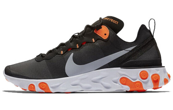 Кроссовки Nike React Element 55 Black/White Orange BQ6166-006