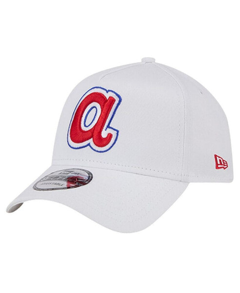 Men's White Atlanta Braves TC A-Frame 9FORTY Adjustable Hat