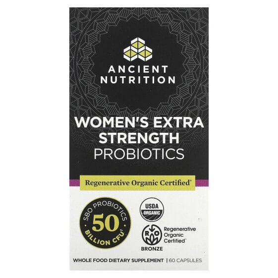 Women's Extra Strength Probiotics, 50 Billion CFU, 60 Capsules (25 Billion CFU per Capsule)