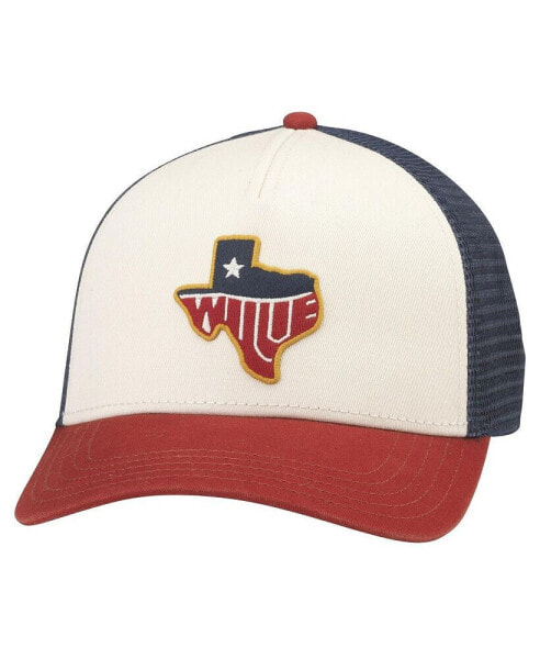 Men's Cream Willie Nelson Valin Snapback Hat