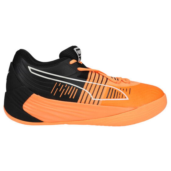 Puma Fusion Nitro Basketball Mens Orange Sneakers Athletic Shoes 195514-15