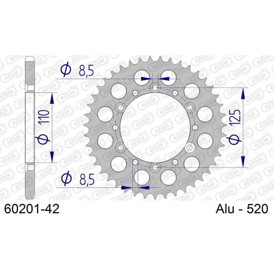 AFAM 60201 rear sprocket