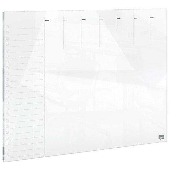 NOBO 43x56 cm Glass Board Weekly Planner