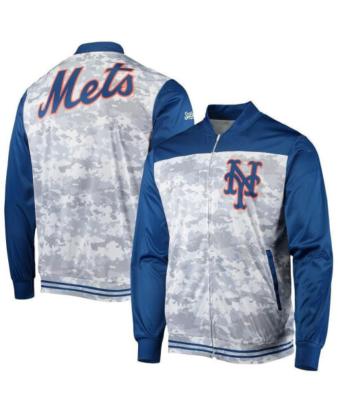 Men's Royal New York Mets Camo Full-Zip Jacket