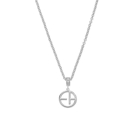 Stylish silver necklace EG3195040