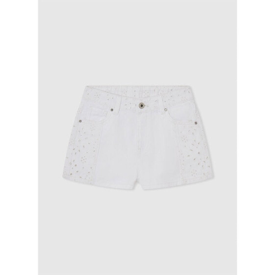 PEPE JEANS A-Line Anglaise Fit Denim Shorts