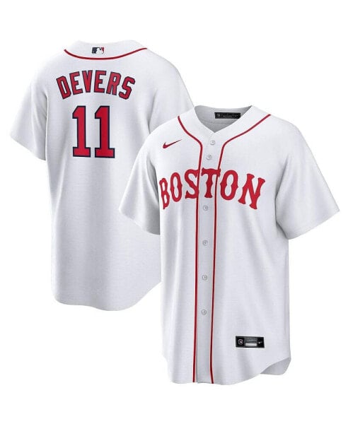 Men's Rafael Devers White Boston Red Sox 2021 Patriots' Day Official Replica Player Jersey