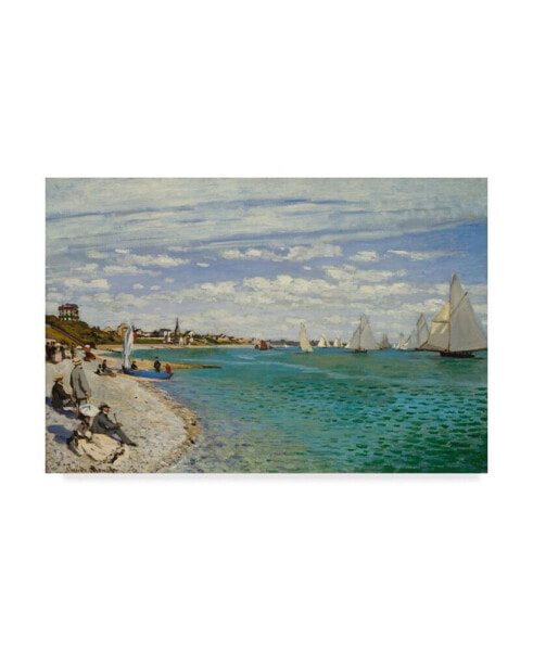 Картина холст масло Trademark Global Claude O. Monet Regatta в Сен-Адресе - 20" x 25"