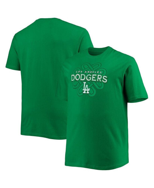 Футболка мужская Profile Los Angeles Dodgers Big and Tall в стиле кельтовый (зеленая)