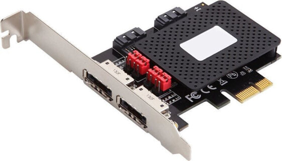 Kontroler MicroConnect PCIe 2.0 x1 - 2x eSATA + 2x SATA III (MC-SATA3-T4)