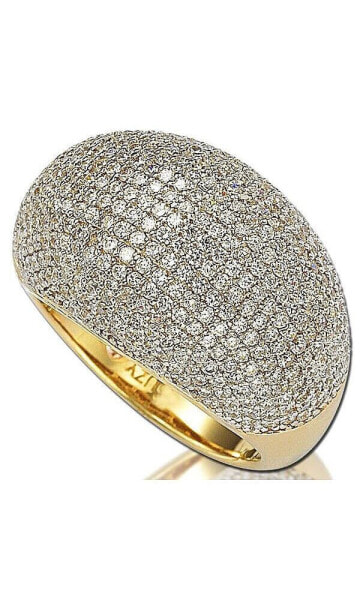 Suzy Levian Sterling Silver Cubic Zirconia Pave Dome Ring