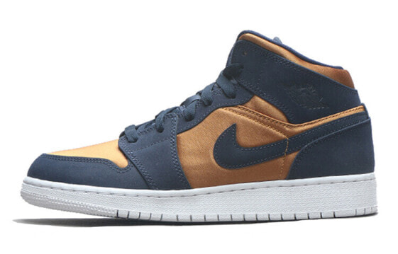 Кроссовки Jordan Air Jordan 1 Mid Obsidian Desert Ochre GS BQ6931-401