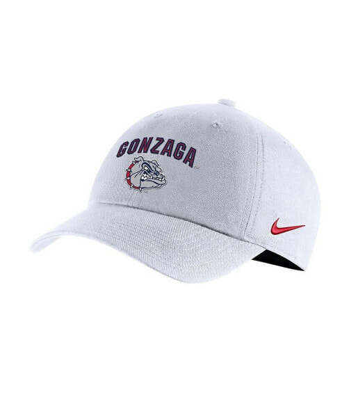 Men's and Women's White Gonzaga Bulldogs Heritage86 Logo Performance Adjustable Hat