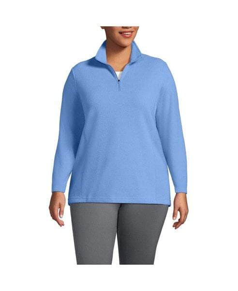 Plus Size Anyweather Fleece Quarter Zip Pullover