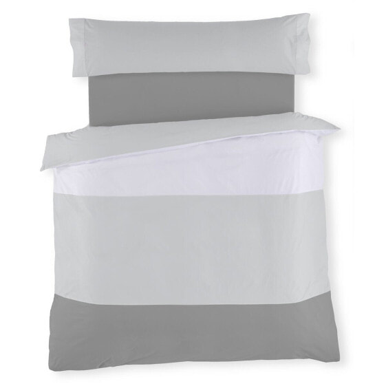 Комплект чехлов для одеяла Alexandra House Living Белый Серый 135/140 кровать 2 Предметы