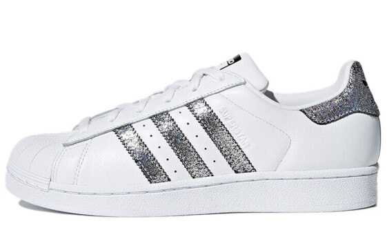 adidas originals Superstar 舒适耐磨休闲板鞋 女款 白银色 / Кроссовки Adidas originals Superstar CG5455