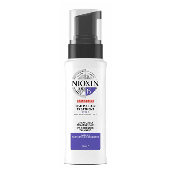 Nioxin System 6 Thinning Scalp Treatment Восстанавливающее средство для окрашенных волос с прогрессирующим истончением 100 мл