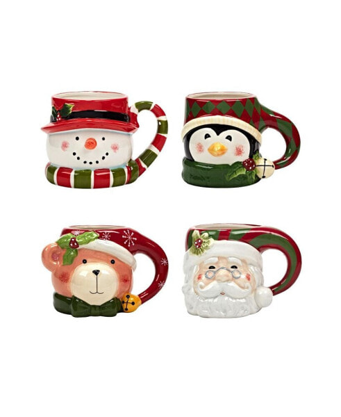 Holiday 4 Piece Mug Set