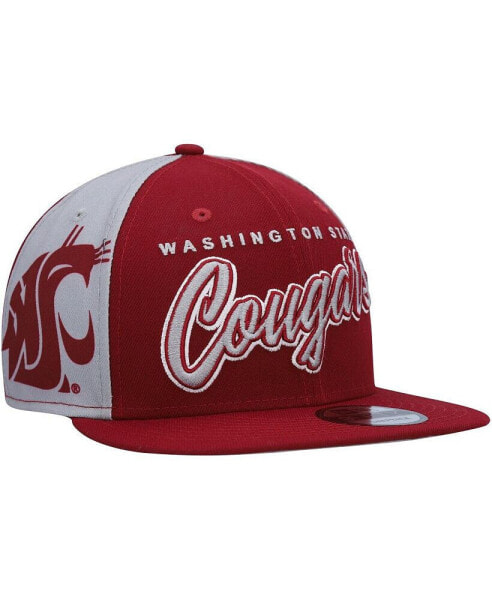 Men's Crimson Washington State Cougars Outright 9FIFTY Snapback Hat