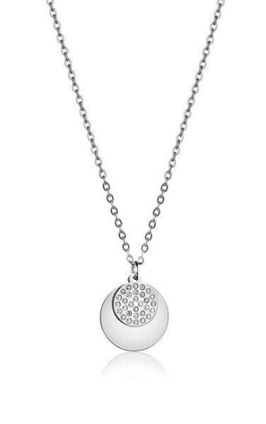 Charming steel necklace with pendants VN1099S