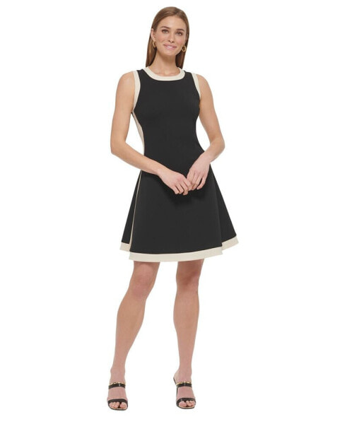 Платье безрукавное DKNY petite с контрастной отделкой
