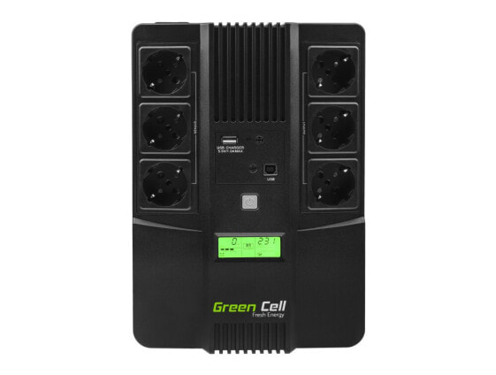 Источник бесперебойного питания Green Cell AiO 800VA LCD - Line-Interactive - 0.8 kVA - 480 W - 220 V - 240 V - 50/60 Hz