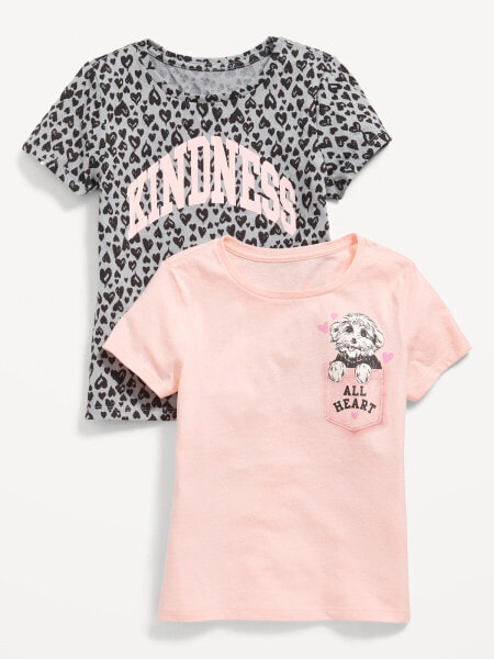 Short-Sleeve Graphic T-Shirt 2-Pack for Girls