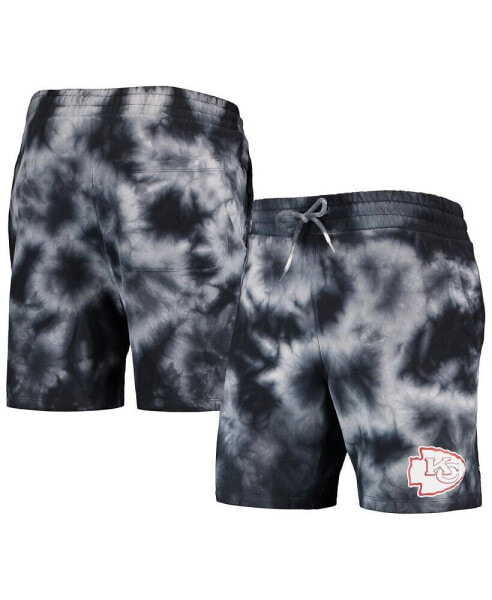 Men's Black Kansas City Chiefs Tie-Dye Shorts