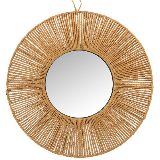 Wall mirror Alexandra House Living Natural Fibre 60 x 1 x 60 cm Circular